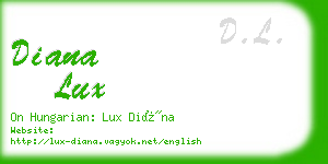 diana lux business card